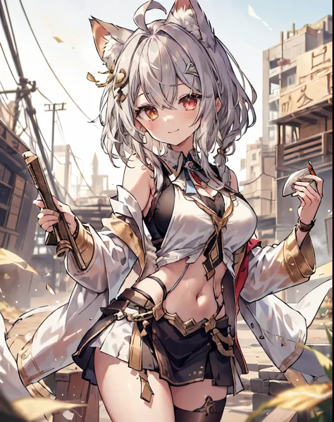 masterpiece, 1girl, sparrow, a silver haired girl, wearing a egyptian clothes, curly medium hair, messy hair, slim body, he clos...