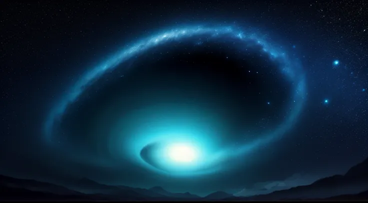 wormhole in the universe, stars, science fiction, dark, mystery, details, high definition