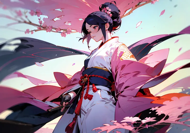 modern japanese SAKURA female samurai MANGA 1280x720 fantasy aesthetic