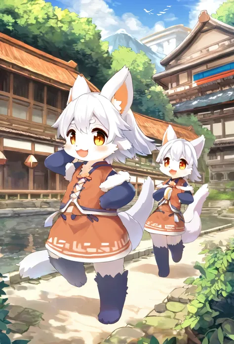 super high resolution, detailed background, World Heritage Site, 6+boys, 6+girls, Happy, joyful, absurdres(Photos of solo travelers)(kemono, furry anthro),