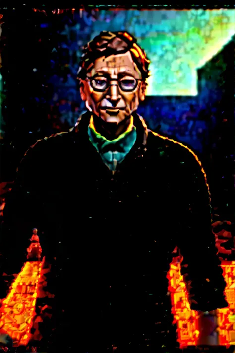 https://www.altonivel.com.mx/wp-content/uploads/2023/02/biografia-bill-gates.jpg A cartoon character in
fortnite style, similar to Bill Gates from the waist up, in a jersey, looking badass, neutral face, 3d render style,
slightly anamorphic, in front of a ...