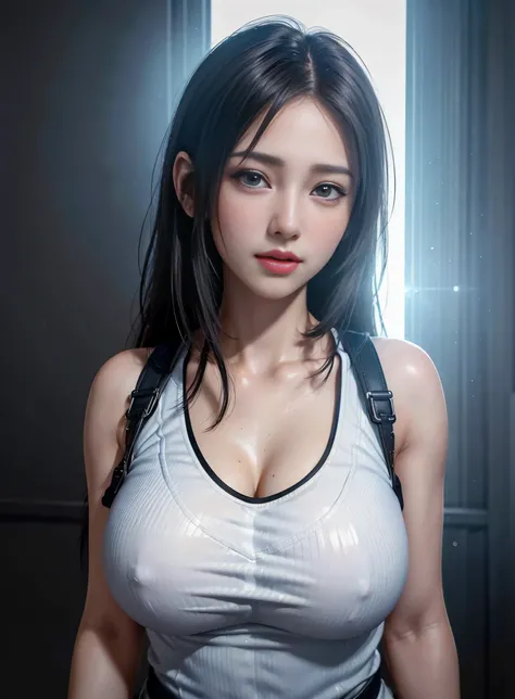 dressed, (photo realistic:1.4), (hyper realistic:1.4), (realistic:1.3), (smoother lighting:1.05), (increase cinematic lighting quality:0.9), 32K, 1girl,20yo girl, (huge breasts: 1.2), realistic lighting, backlighting, light on face, ray trace, (brightening...