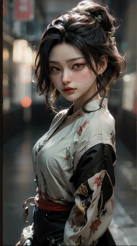 ((best quality)), ((masterpiece)), (detailed:1.4), 3d, an image of a beautiful cyberpunk female,hdr (high dynamic range),ray tra...