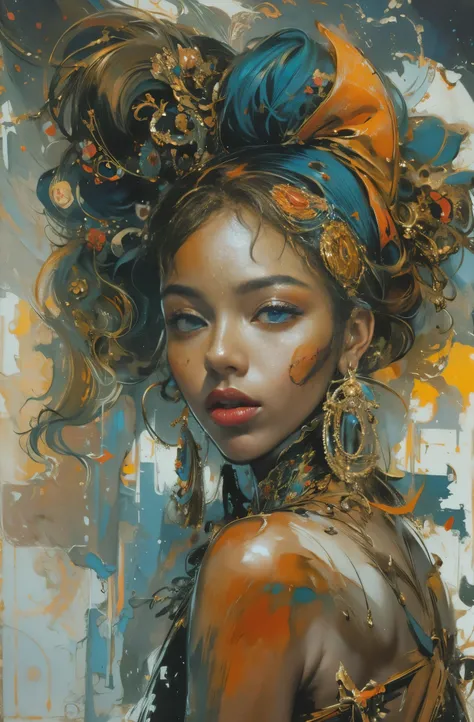 Beautiful Black Woman Painting, pretty much beautiful face, hip hop, soulful, Ultra-detailed paintings inspired by WLOP, Trends on ArtStation, fantasy art, complicated fuss, art of wallop, wallop art, WLOP |, wallop style, beautiful character drawings, Wlo...