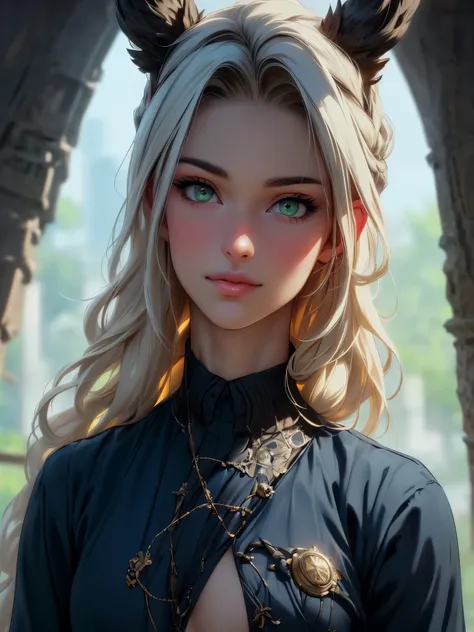 ((wide shot: 1.6)), Unreal Engine: 1.4, ultra-realistic, photorealistic CG K: 1.4, perfectly detailed skin texture: 1.4, ((artwork 1 young man full body full: 1.5)), ((blond hair, green eyes, full body lips and a self-confident sensual smile:1.5)), punk st...