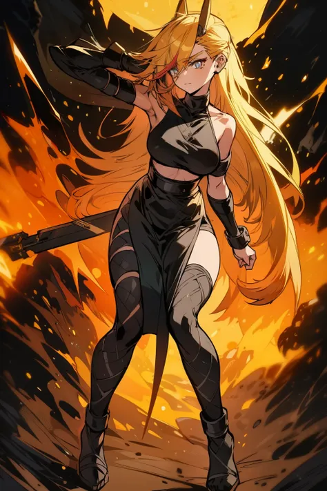 gorgeous woman, holding a giant swordon her shoulder, perfect face, ultra long hair, standing, ultra detailed face, kunoichi, perfect giant sword, heavy sword, huge sword, fullbody shot