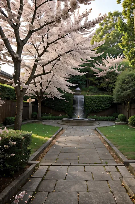 Cherry Blossom Garden