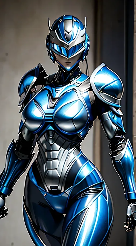 female robocop solo、bright outdoors、strong light source、8k, high quality, masterpiece, 最high quality、very detailed、armor that co...