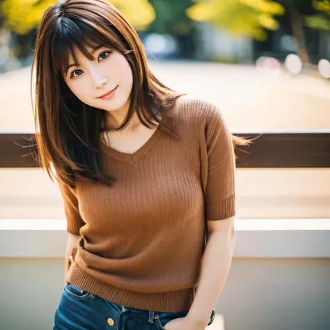 23 years old　Japanese　Beauty　whole body　adult woman　SakuraFubuki　light brown hair　high resolution　Little devil look　Uncle Preference　sexy clothes　Cute　SakuraFubuki