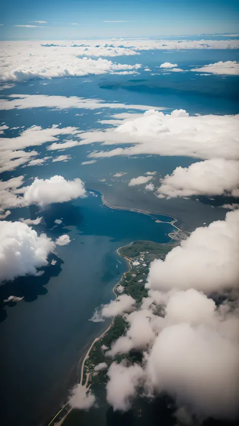 Highest image quality,drone photography,sea of clouds