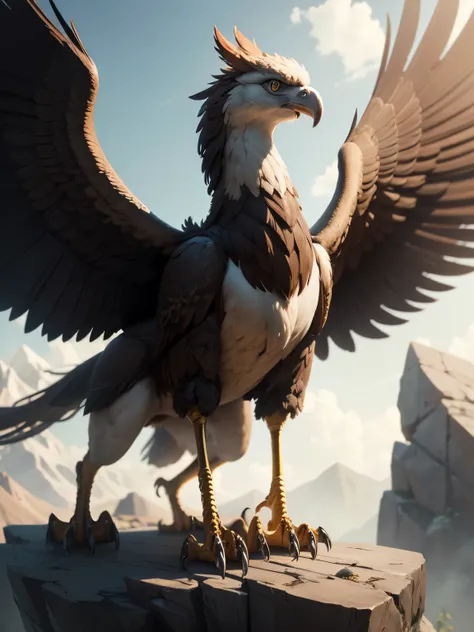 griffin, four legs, ultra detailed, high quality, 8k resolution