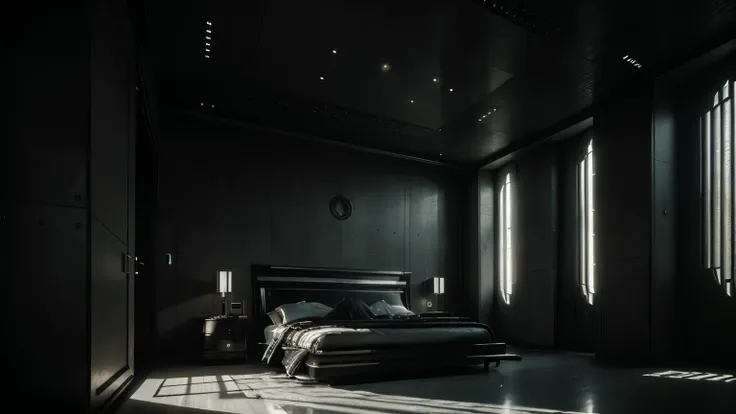 modern futuristic minimalist house designed by giger, perfect composition, beautiful detailed intricate insanely detailed artistic photography, photorealistic concept art, soft natural volumetric cinematic perfect light, chiaroscuro, award - winning photog...