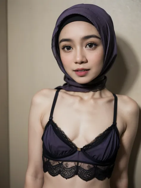 (((HIJAB MALAY GIRL))), masutepiece, High quality, UHD 32K, Realistic face, Realistic skin feeling , A Japanese Lady, 8 years old, , Very cute and baby-like face, (((FLAT CHEST))), (MATRIX WORLD), ((look In front  at the camera and SADNESS)), (((CUTE GIRL)...