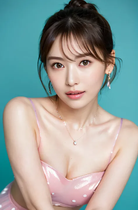 (highest quality, 4k, masterpiece :1.3), 
sharp focus, shallow depth of field, Bright colors, professional level, 
20-year-old, 1 person, (Half Japanese and German woman）, The face of a famous Japanese actress, 
Supple body :1.3, model body shape:1.5, perf...