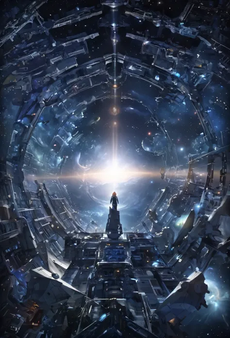 ((Giant geometric figures:1.7)), ((Create an image of various geometric figures like spaceships, floating in the universe full of stars and galaxies:1.4)). ((Imaginative scene)),((perfect, meticulously detailed:1.3)), impeccable details, ((full shot: 1.4))...