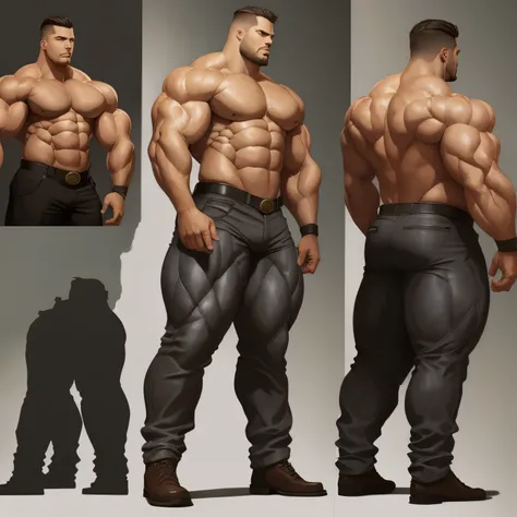 ((masterpiece)),(((best quality))),((character design sheet,same character,front,side,back)), ((Extremely realistic shadows, Masterpiece, extremely detailed, photorealistic)) A teenager at the bodybuilding competition, on stage. 18 years old (Mexican ethni...