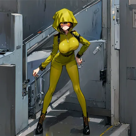 (solo cute girl standing in trench:1.3), (light brown hair:1.2) , (very long legs), (skinny long legs), (very short torso), swaying back, BREAK, (open legs:1.2), tiptoe, pigeon toed, BREAK, (bouncing unaligned large breasts:1.2), perky breasts, thin waist,...