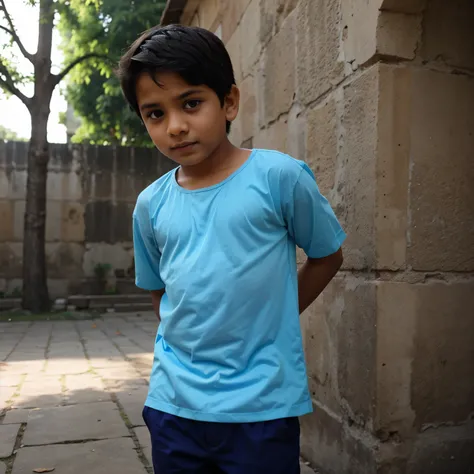 A Indian boy wearing salwar kameez 