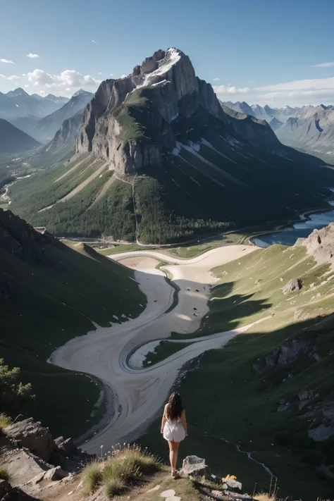 One has mountains,have water,Logo with tea