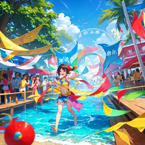 Background, Songkran festival, Summer, water