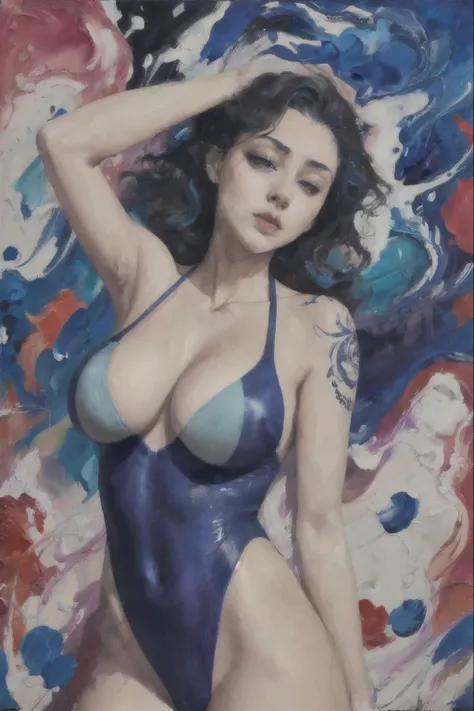 (masterpiece,top quality,best quality,official art,beautiful and aesthetic:1.2),((1 girl:1.4)),extreme detailed,(joshua middleton comic cover art:1.1),(Action painting:1.2),(concretism:1.2),(hypermaximalistic:1.5),(colorful:1.1),highest detailed,((droptear...