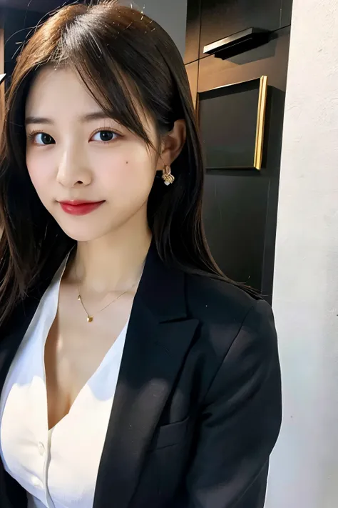 ((best quality)), ((masterpiece)), (detailed), perfect face,sex,business suit, chinese woman,office