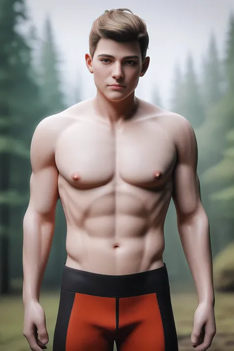 (Realistic photography), unreal engine ,3d, octance render,8k, score_9, score_8_up, score_7_up, score_6_up, score_5_up, score_4_up, source_anime BREAK, Handsome men ,forest