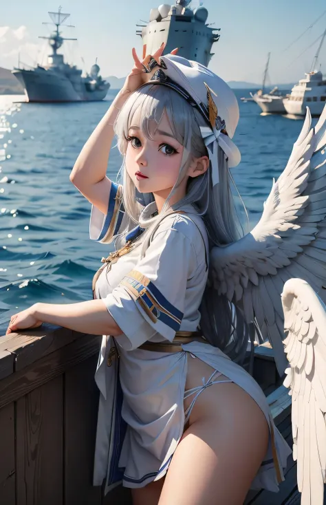 Greek warships、Angel white wings