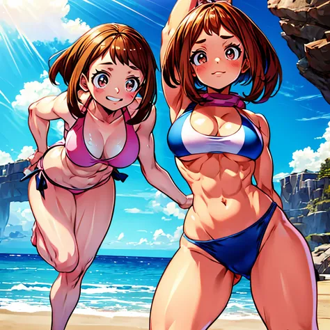 Uraraka ochaco muscular in bikini 