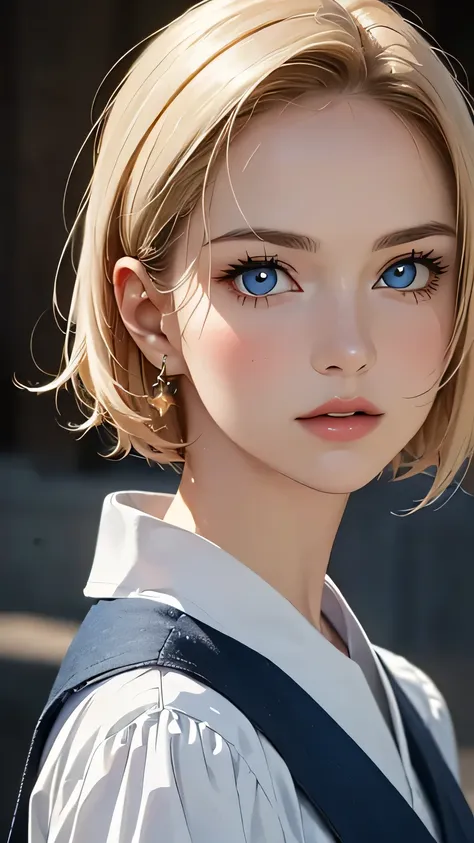 (highest quality,4k,8k,high resolution,masterpiece:1.2),super detailed,realistic:1.37,portrait,blonde,blue eyes,white skin,medie...