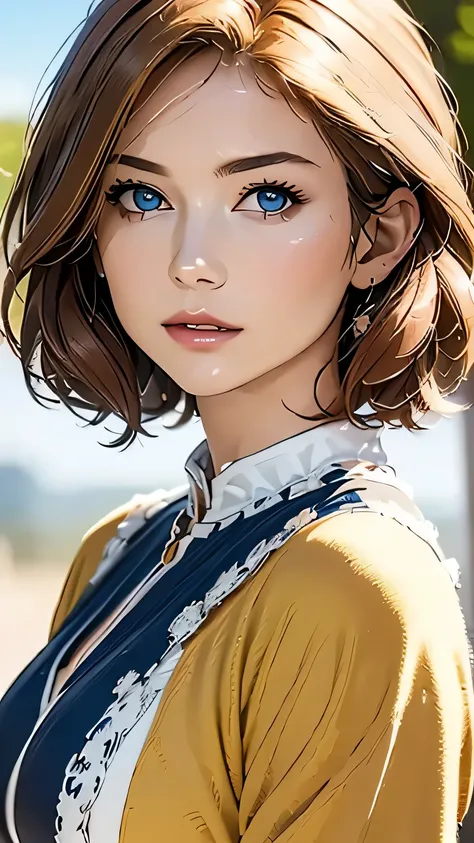 (highest quality,4k,8K,High resolution,masterpiece:1.2),Super detailed,realistic:1.37,portrait,blonde,blue eyes,white skin,medieval clothing,detailed facial features,beautiful lips,gorgeous eyes,A wonderful expression,retro style,soft lighting,Bright color...