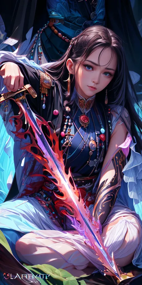 (best quality, highres, realistic:1.37), girl transformation, Long hair, ultra-detailed, portrait, oil painting, vibrant colors, soft lighting, illustration, detailed face and body, stunning eyes, perfect body proportions, long flowing hair, delicate hands...