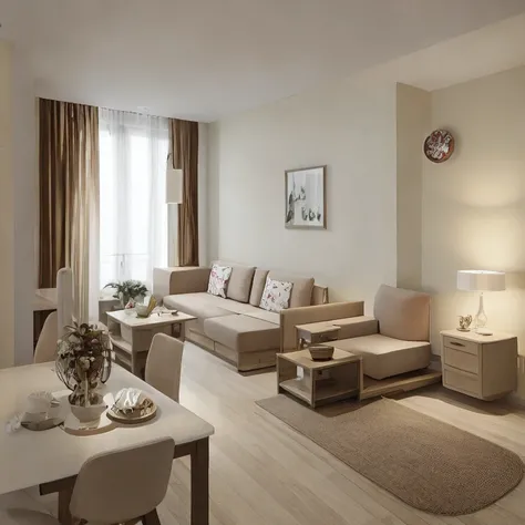 (masterpiece, best quality:1.2),KTH Korean - Apartment Cream, livingroom