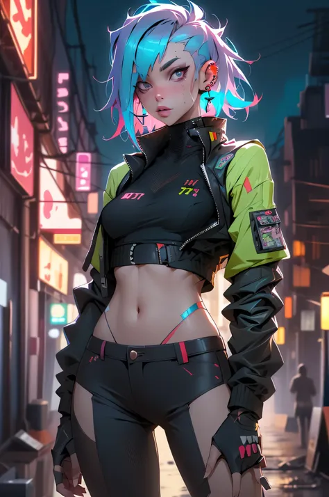 ((best quality)), ((masterpiece)), (very detailed body and face:1.3), 3d, beautiful (cyberpunk:1.3), beautiful young man with ha...