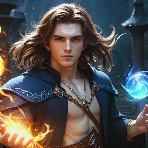 ice mage brown-haired guy