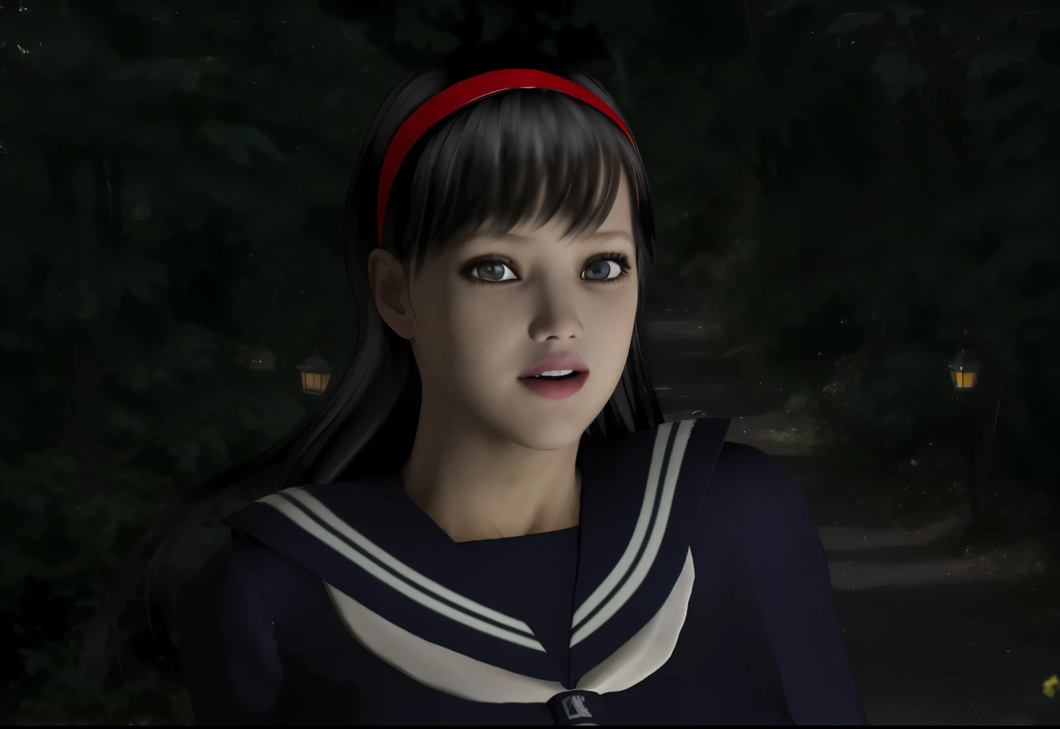 (8K, highest quality, masterpiece:1.2), (realistic, photo-realistic:1.37), Super detailed,highest quality, ultra high resolution, professional lighting, photon mapping, radio city, Physically based rendering, cinematic lighting, midnight road,Depth of writ...