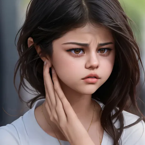 Selena gomez crying