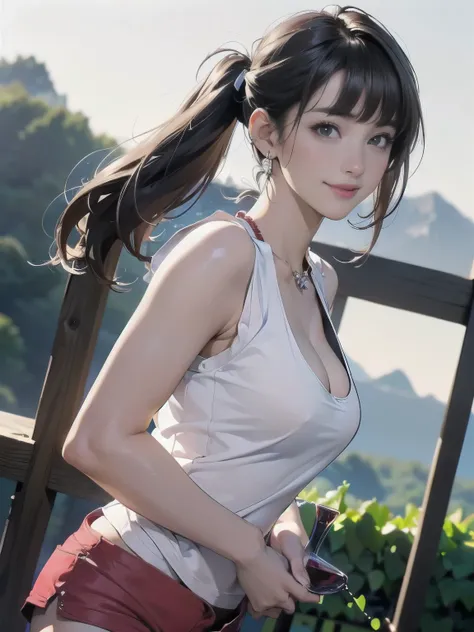 ((((highest quality))))、(((Ultra-precision CG16K wallpaper)))、(((masterpiece)))、(((Super detailed)))、(((super extreme details)))、((１people&#39;s women:1.5))、Mature 24 year old woman、((Japanese face))、((very beautiful face))、((Mai Shiraishi:1.5))、((Straight...