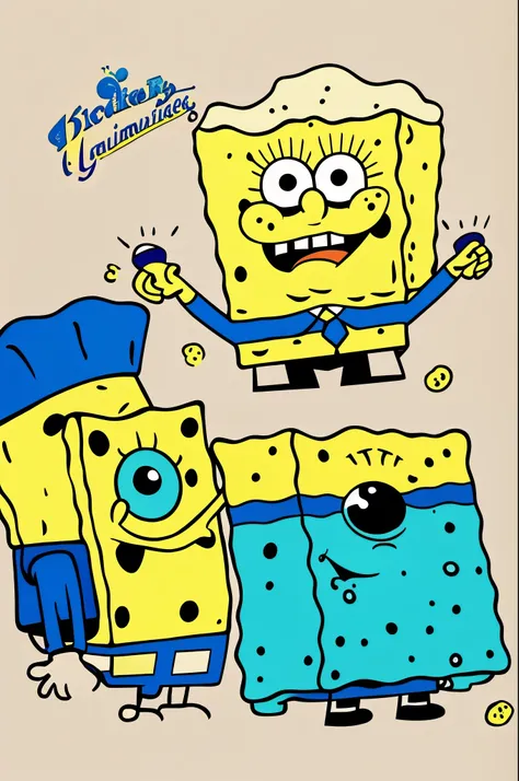 Spongebob　handwritten style