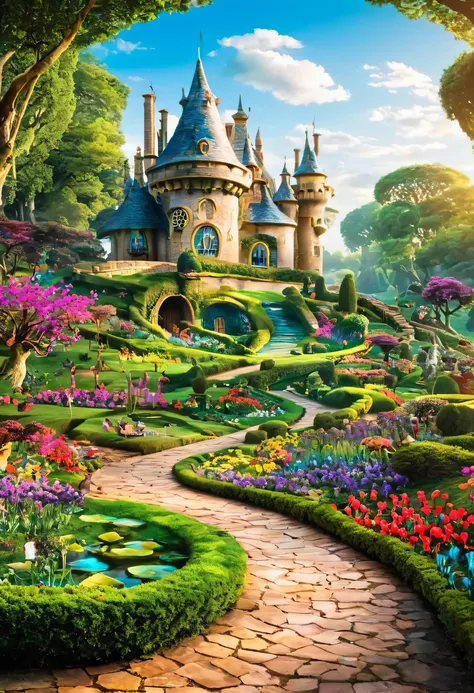 Alice in wonderland background 