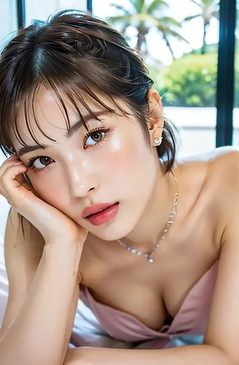 (highest quality, 4k, masterpiece :1.3), 
sharp focus, shallow depth of field, Bright colors, professional level, 
20-year-old, 1 person, (Half Japanese and German woman）, The face of a famous Japanese actress, 
Supple body :1.3, model body shape:1.5, perf...