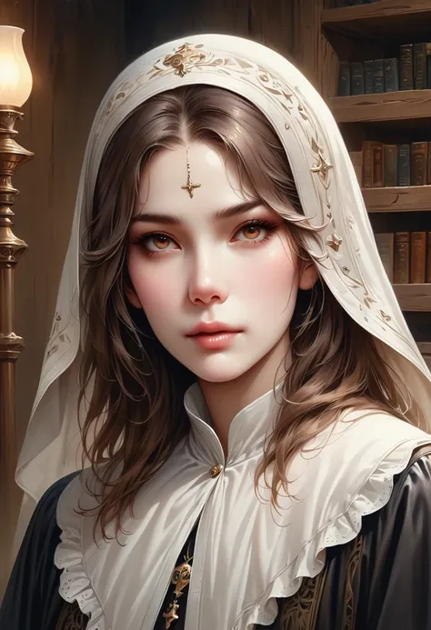 (best quality,4k,8k,highres,masterpiece:1.2),ultra-detailed,(realistic,photorealistic,photo-realistic:1.37),nun,religious

For the prompt about Blessed Teresa of Calcutta, the following is a detailed high-quality prompt:
"A nun in a black robe standing in ...