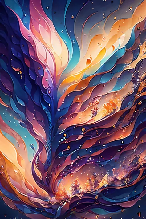 Wrathful cherry: A vibrant and conceptual abstract painting, filled with the fiery hues of red and orange, representing the wrathful aspect of a cherriedubbed with textures that evoke a sense of deep emotion and intensity. The painting is characterized by ...