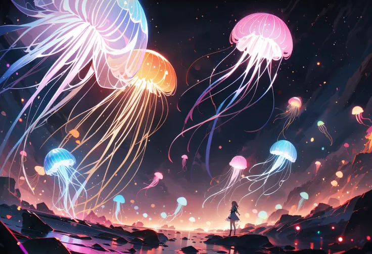 ((masterpiece, best quality, ultra-detailed, an extremely delicate and beautiful)), ((extremely detailed CG unity 8k wallpaper)), ((award winning, ccurate, UHD, textured skin, chromatic aberration, perfect anatomy, Fujicolor)), ((((science fiction)))), (co...