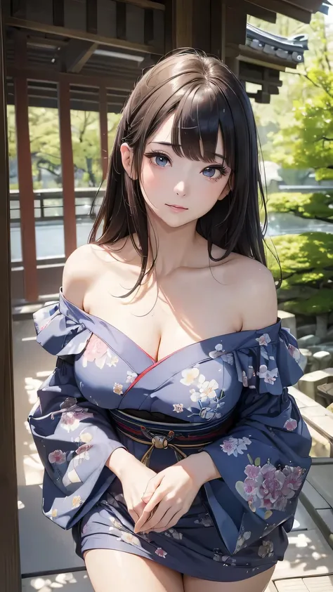 (((masterpiece))),(((High resolution)))、(((8K)))、(((perfect face)))、(((beauty of japan)))、40 years old、(((beautiful face))), (((off shoulder dress))), embarrassed look, look at the camera, (thighs)、top quality eyes, detailed texture, look at the camera, st...