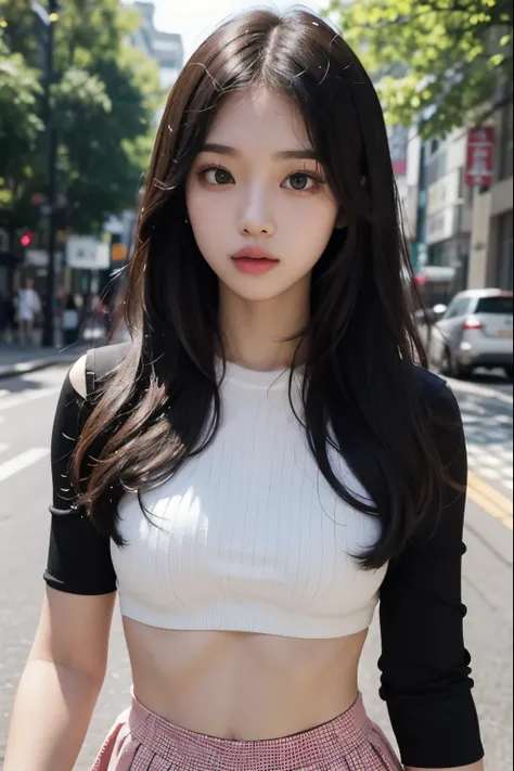 水着を着たwomanのクローズアップ, beautiful navel、mini skirt、girl, Ulzzang, black pink jenny, That&#39;s a cute Korean face, beautiful south 日本人woman, Nam Jae Young, young adorable japanese face, With a round face, blackpink joshi, The face of a young, pretty model, bea...