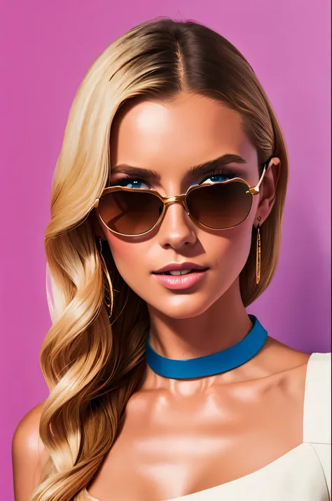 product rendering for a retro sunglasses fashion line, bold designs, 8k