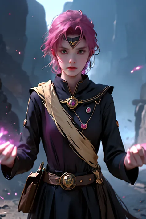 Create an 16 years old female Character from Code Lyoko looking directly to the Camera , In a world of magic and adventure, a young human mage embarks on a quest to save their kingdom from the clutches of an evil sorcerer.


