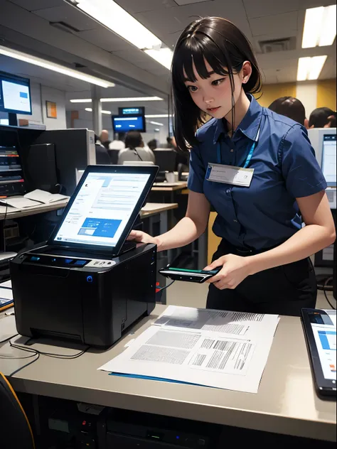 HP printers，Sense of technology professional，atmosphere，Multi-person teamwork ，HP printers ，Professionalism，globalization
