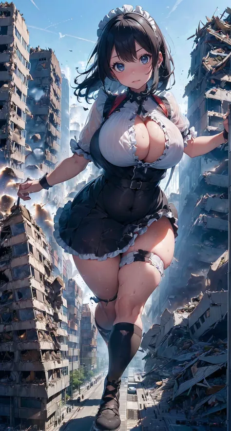 (((((((full body description)))))))、((((((Skyscraper at night))))))、(((((Azur Lane Cheshire))))),(((((embarrassed faceで叫ぶ))))),((((Running in a big stride)))),(((((Spread your legs apart))))),((((sweat))))、((((Clothes are see-through with sweat)))),tower c...